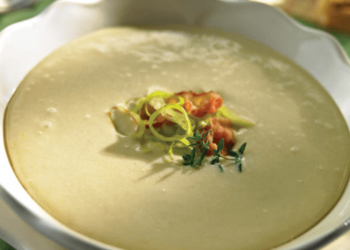 Crema de poro y papa