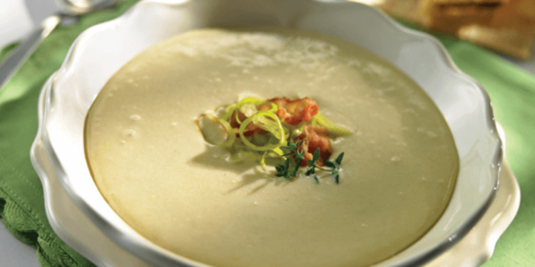 Crema de poro y papa