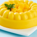 Gelatina cremosa con mango