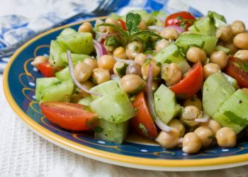 Ensalada de legumbres con vinagreta