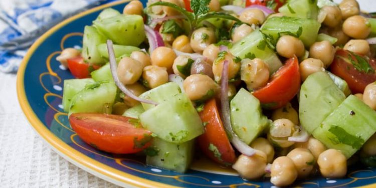 Ensalada de legumbres con vinagreta