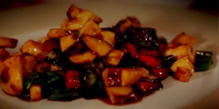 Salteado de setas y verduras teriyaki