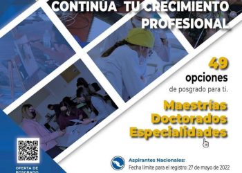 La Unison cuenta con una amplia oferta de posgrados