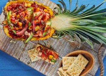 Cocktail de camarón y pulpo