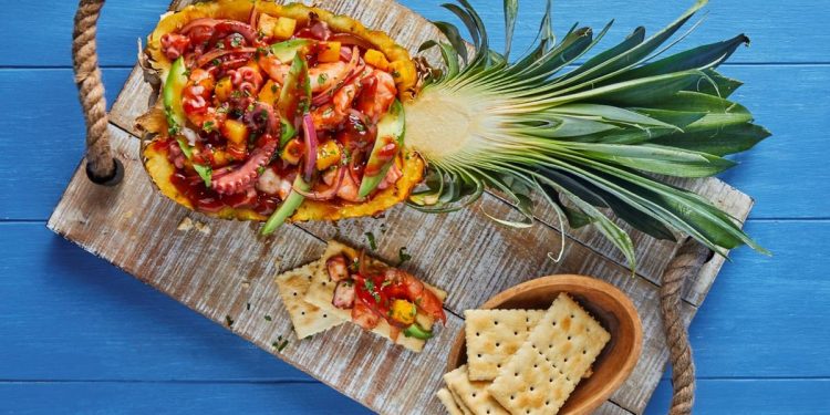 Cocktail de camarón y pulpo