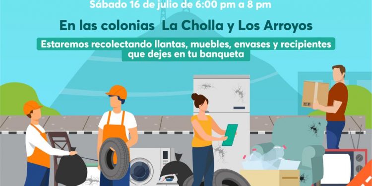 Realizarán descacharre en La Cholla y Los Arroyos