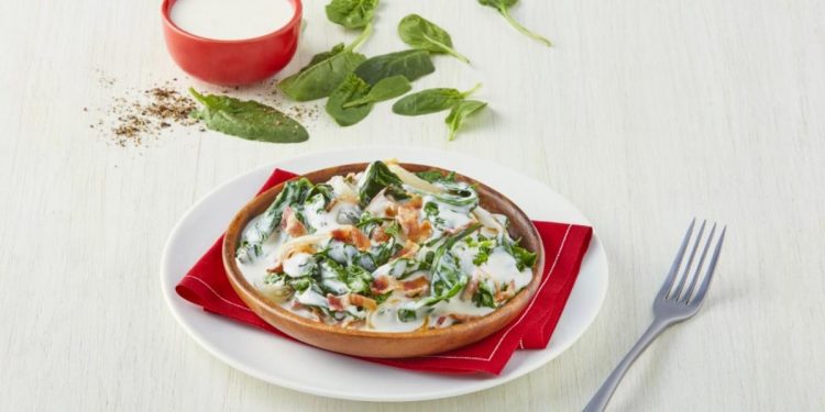 Espinacas cremosas con tocino