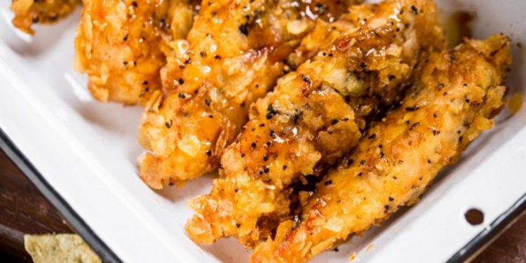 Chicken tenders con salsa de tamarindo