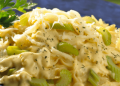 Pasta en salsa de apio