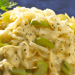 Pasta en salsa de apio
