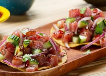 Ceviche fresco con pepino