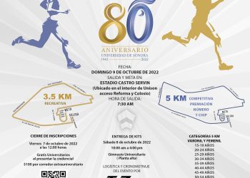 Todo listo para la Carrera por el 80 Aniversario de la Unison