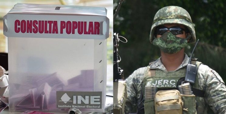 AMLO asegura que la consulta sobre si el Ejercito debe continuar en las calles sigue en pie; la INE no participará