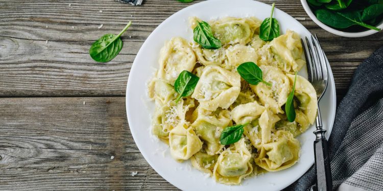 Ravioles de espinaca