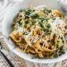 Fetuccini cremoso en salsa de nuez