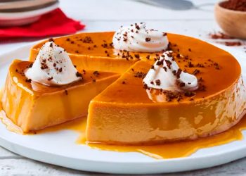 Flan de Café con Queso