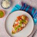 Huarache de Nopal con Tinga de Zanahoria