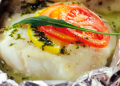 Filete de pescado empapelado
