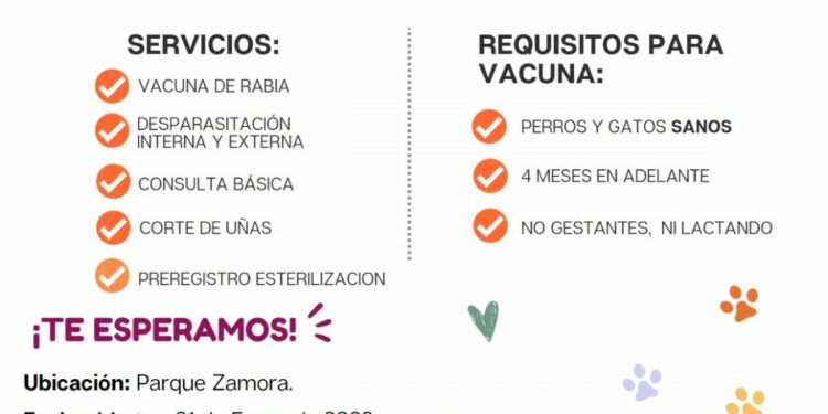 Próxima a realizarse Jornada Integral de Bienestar Animal en el ejido Zamora de Hermosillo