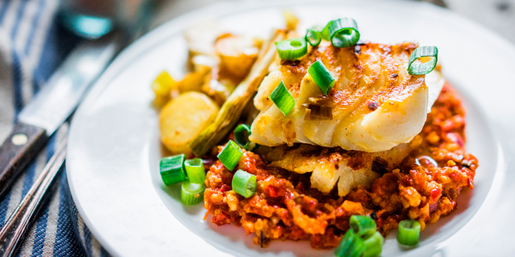 Un mix de primavera con salmón