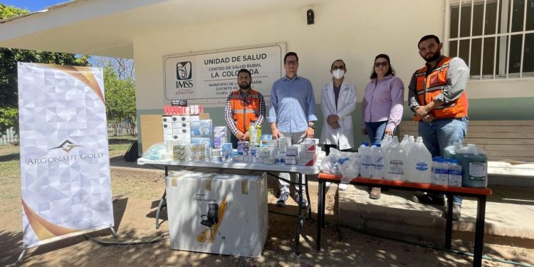El Centro de Salud Rural de La Colorada recibe donativo por parte de la empresa Argonaut Gold