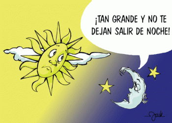 Tan grande el Sol y…