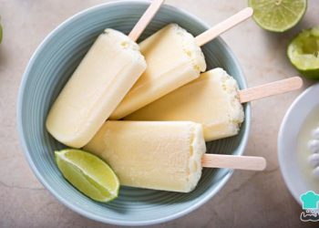 Paletas heladas de limón