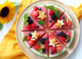 Pizza de sandía y más frutas