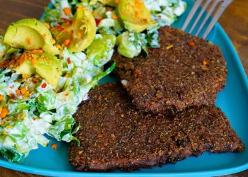 Milanesa de frijol negro