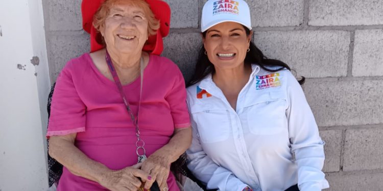 Zaira Fernández llama a votar por el equipo de la “H” para crecer más y mejor