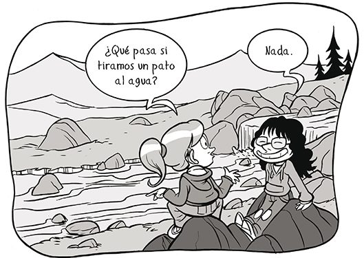 Que hace un pato en el agua