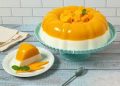 Deliciosa Gelatina de Mango con crema