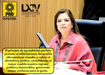 Una iniciativa de reforma de No Reelección presenta la Diputada Gabriela Tapia Fonllem