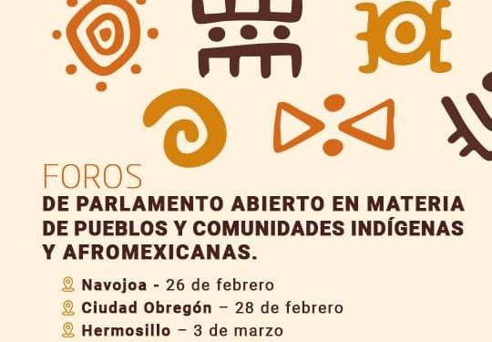 Congreso de Sonora convoca a consulta sobre derechos indígenas y afroamericanos