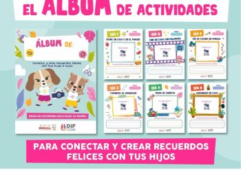 Un álbum de actividades para niñas y niños puedes descargarlo