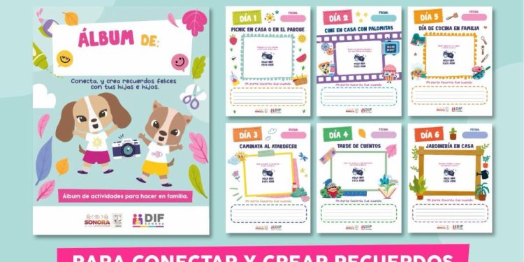 Un álbum de actividades para niñas y niños puedes descargarlo