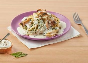 Espagueti con Salsa de Espárragos