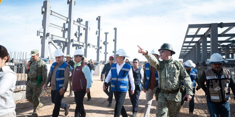 Avanza construcción del Hospital General de Zona del IMSS en San Luis Río Colorado