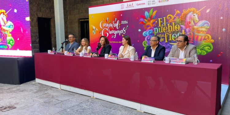 Presentan cartelera musical del Carnaval Guaymas 2026 “El pueblo está de fiesta”