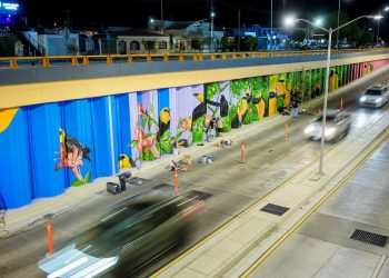 Arte urbano transforma el paso a desnivel de Colosio y Solidaridad en símbolo de identidad cultural