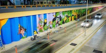 Arte urbano transforma el paso a desnivel de Colosio y Solidaridad en símbolo de identidad cultural