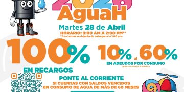 La Jornada de descuentos de Aguah será el martes 28 de abril