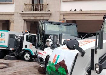 Refuerzan servicios de limpieza con nuevas unidades