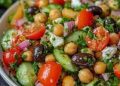 Ensalada de garbanzo fresca