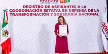 Lorenia Valles formaliza su registro para coordinar los Comités de Defensa de la Transformación y la Soberanía Nacional en Sonora