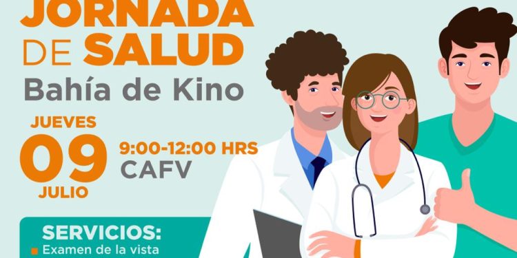 Llevarán jornada gratuita de salud a Bahía de Kino