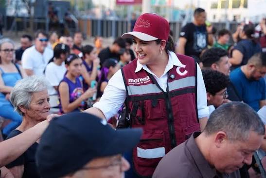 Celida López destaca avances de la Cuarta Transformación en gira por Caborca