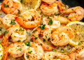 Camarones al ajo con limón