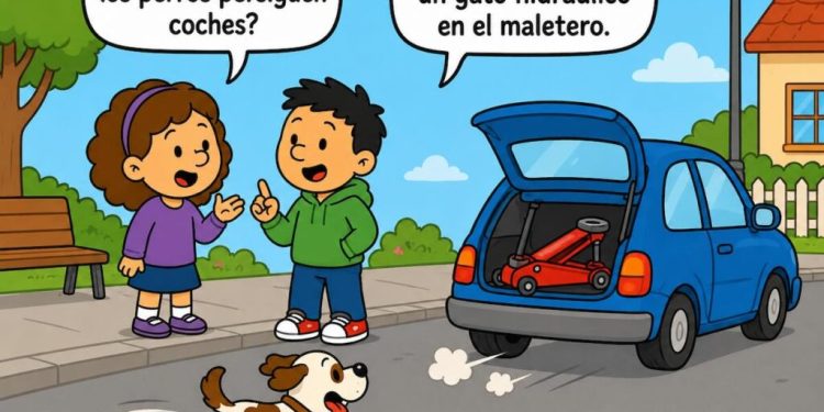 Gato en el carro