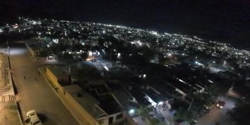 Renuevan alumbrado público en Ocotillo 1 y 2 con la rehabilitación de 120 luminarias